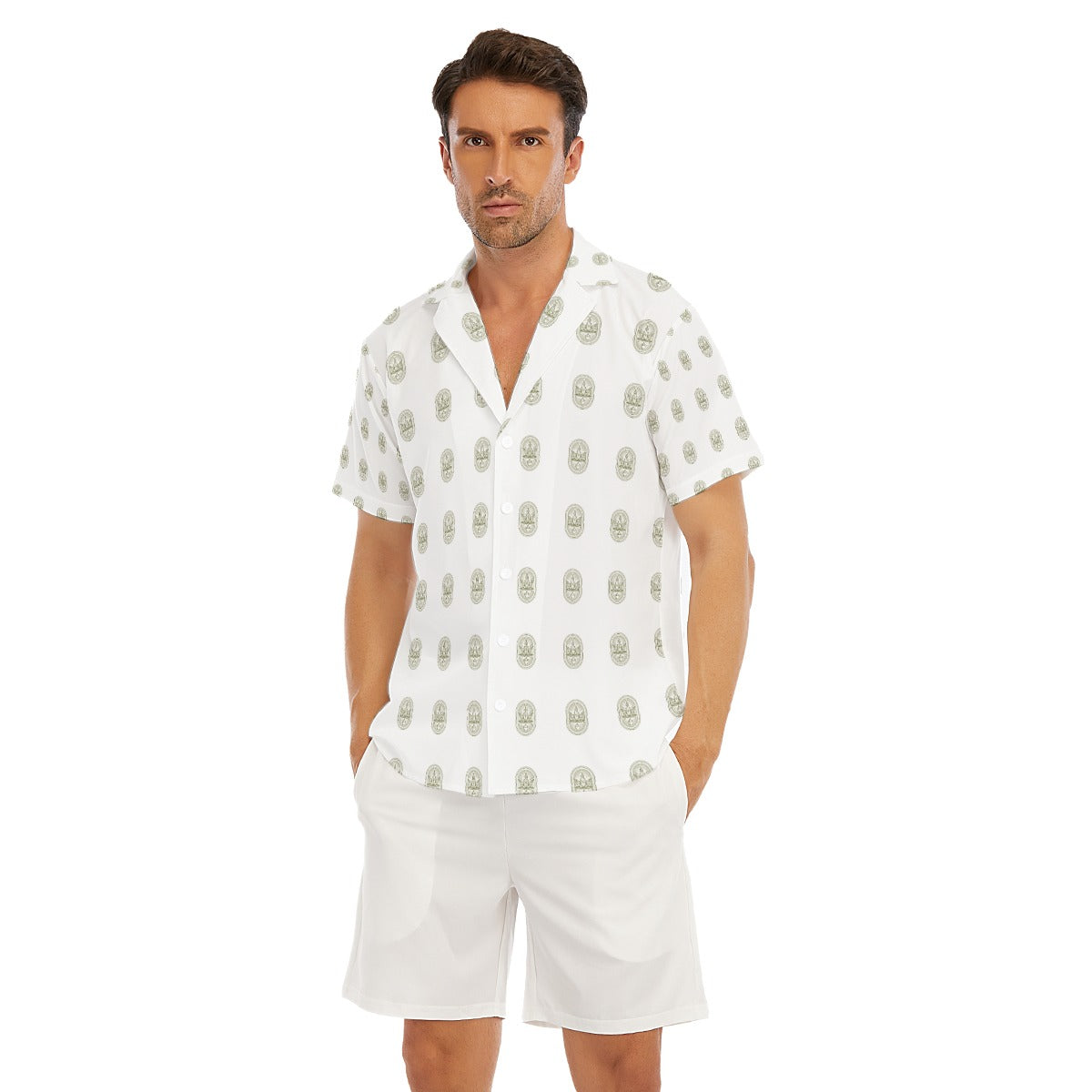 All-Over Print Men's Deep V-neck Short Sleeve T-shirt