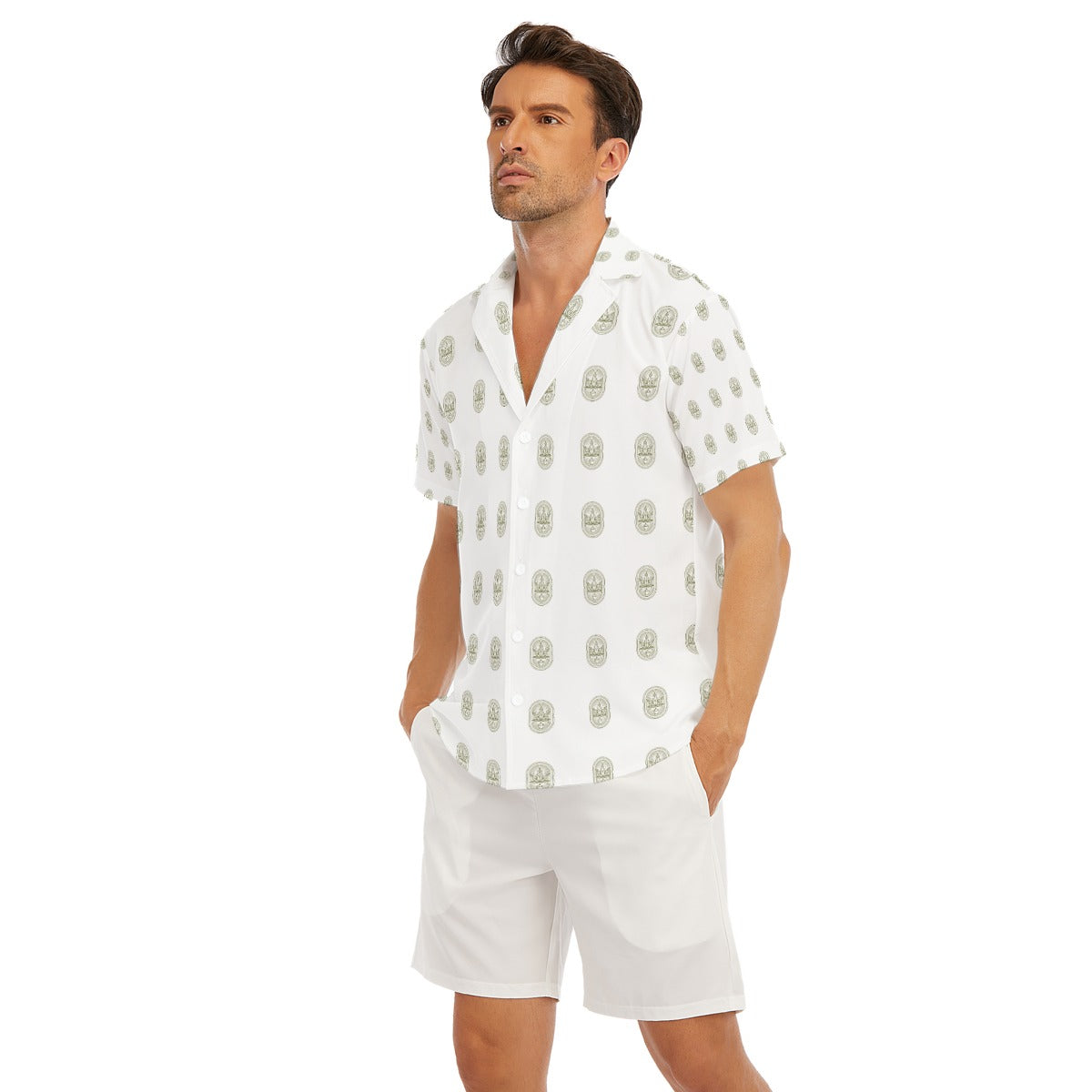 All-Over Print Men's Deep V-neck Short Sleeve T-shirt