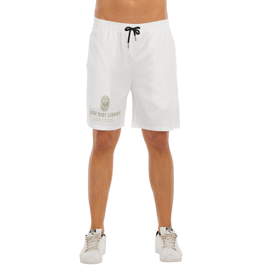 All-Over Print Men's Beach Shorts With Elastic Waist